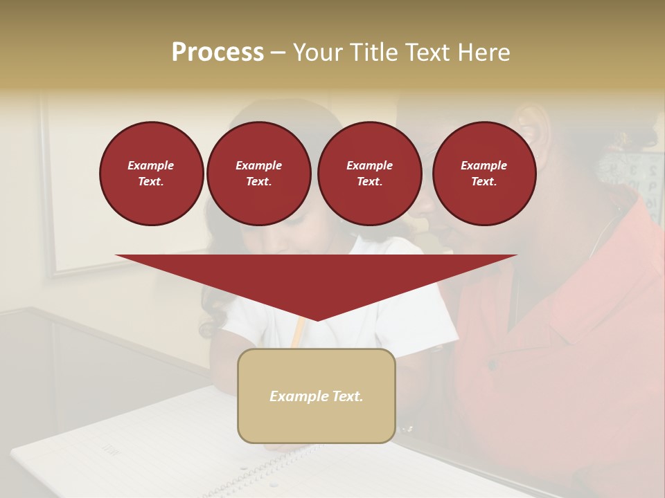 Young Girl And Teacher At Computer PowerPoint Template