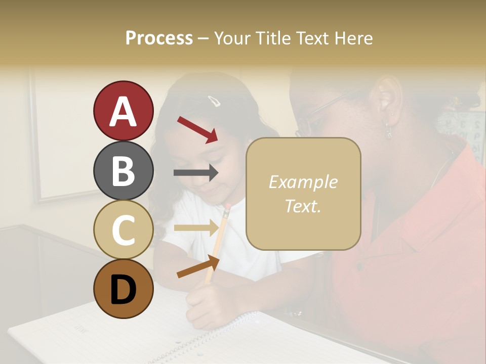 Young Girl And Teacher At Computer PowerPoint Template