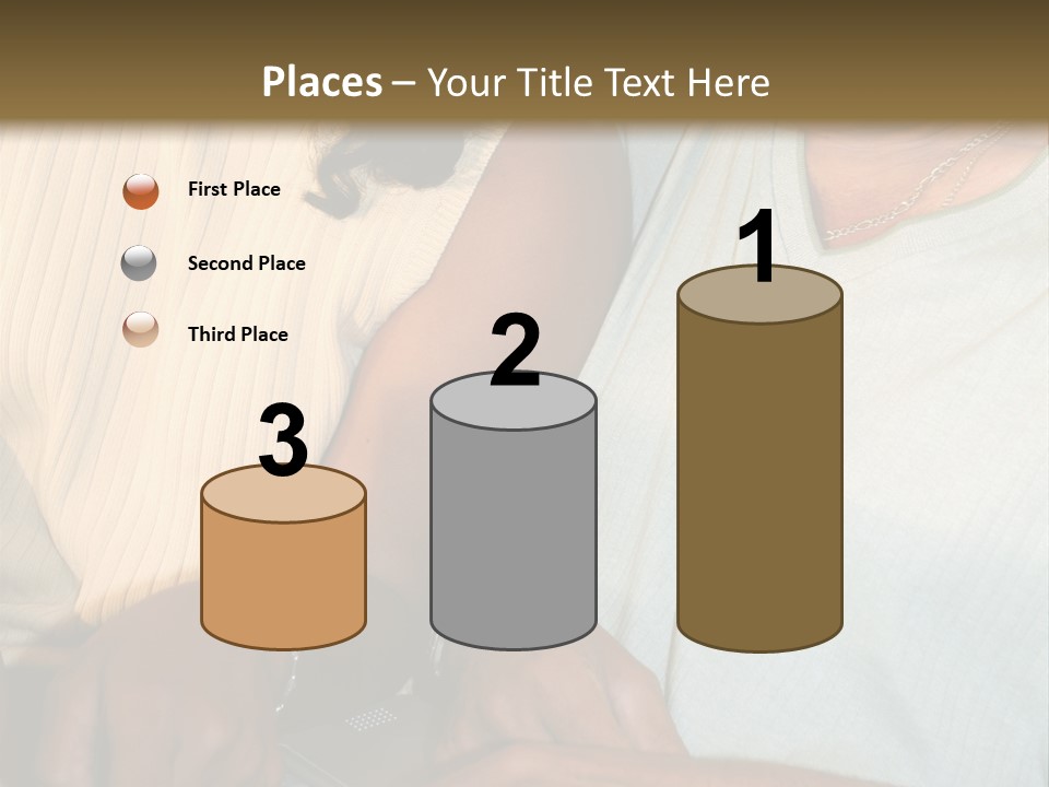 Father And Daughter On Computer PowerPoint Template