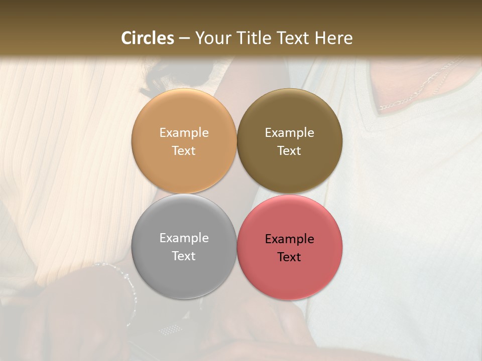 Father And Daughter On Computer PowerPoint Template