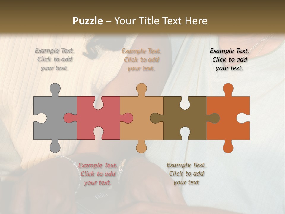 Father And Daughter On Computer PowerPoint Template