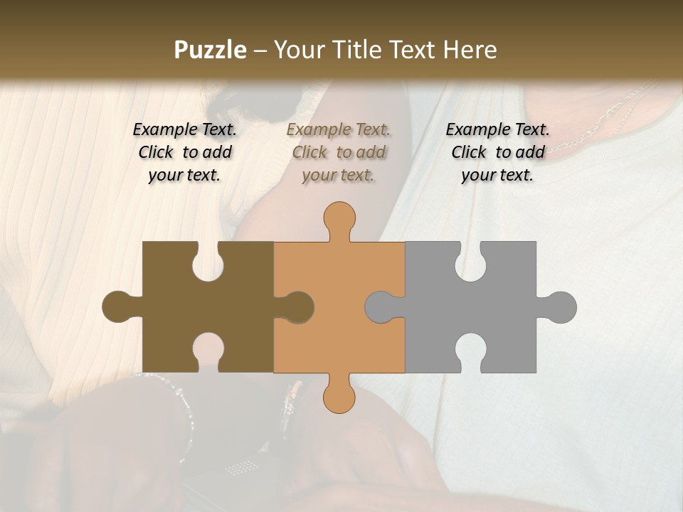 Father And Daughter On Computer PowerPoint Template