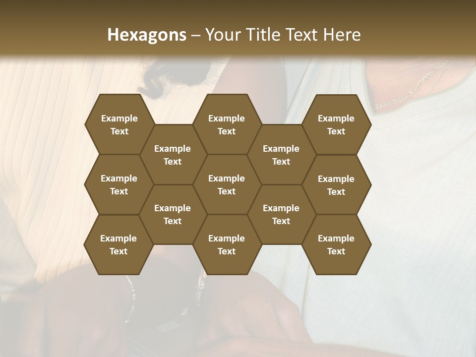 Father And Daughter On Computer PowerPoint Template