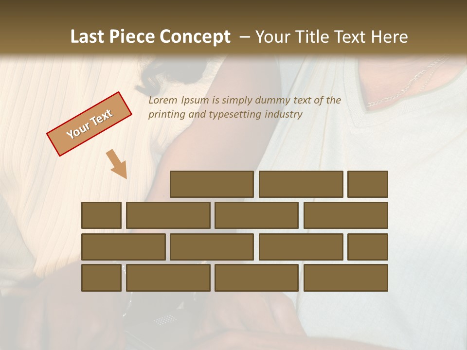 Father And Daughter On Computer PowerPoint Template