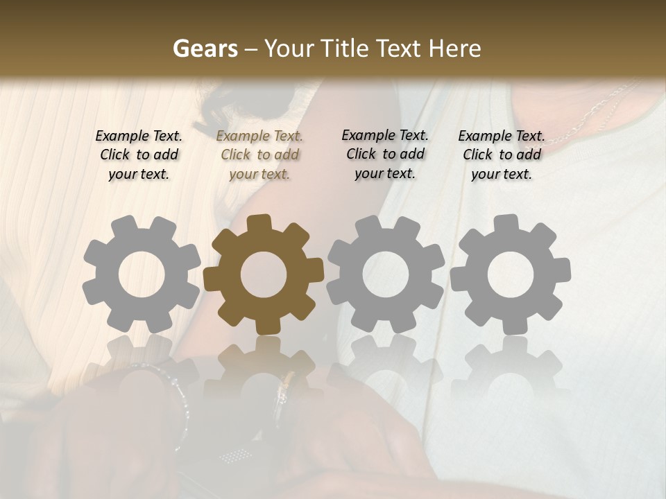 Father And Daughter On Computer PowerPoint Template