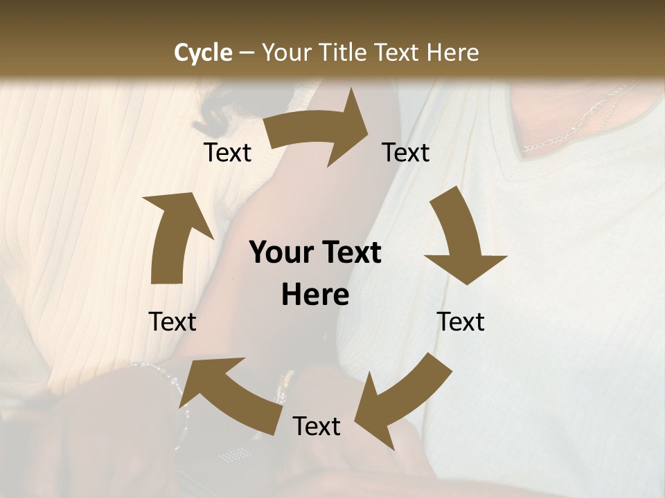 Father And Daughter On Computer PowerPoint Template