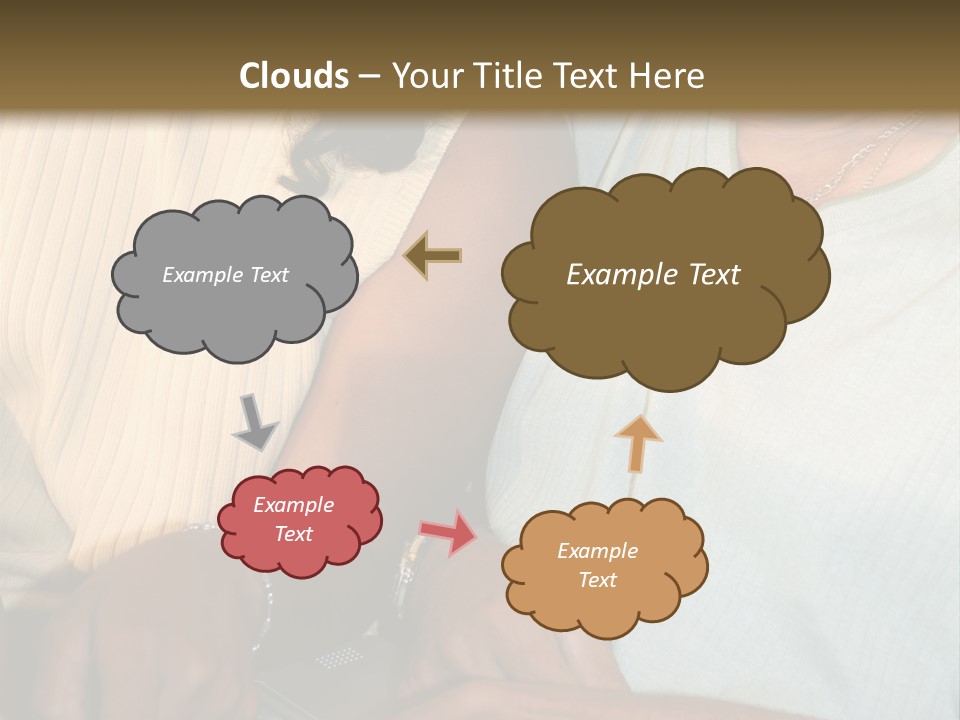 Father And Daughter On Computer PowerPoint Template