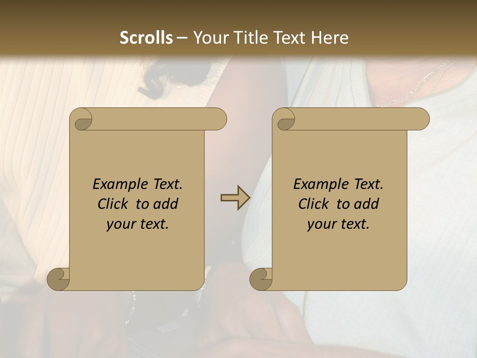 Father And Daughter On Computer PowerPoint Template