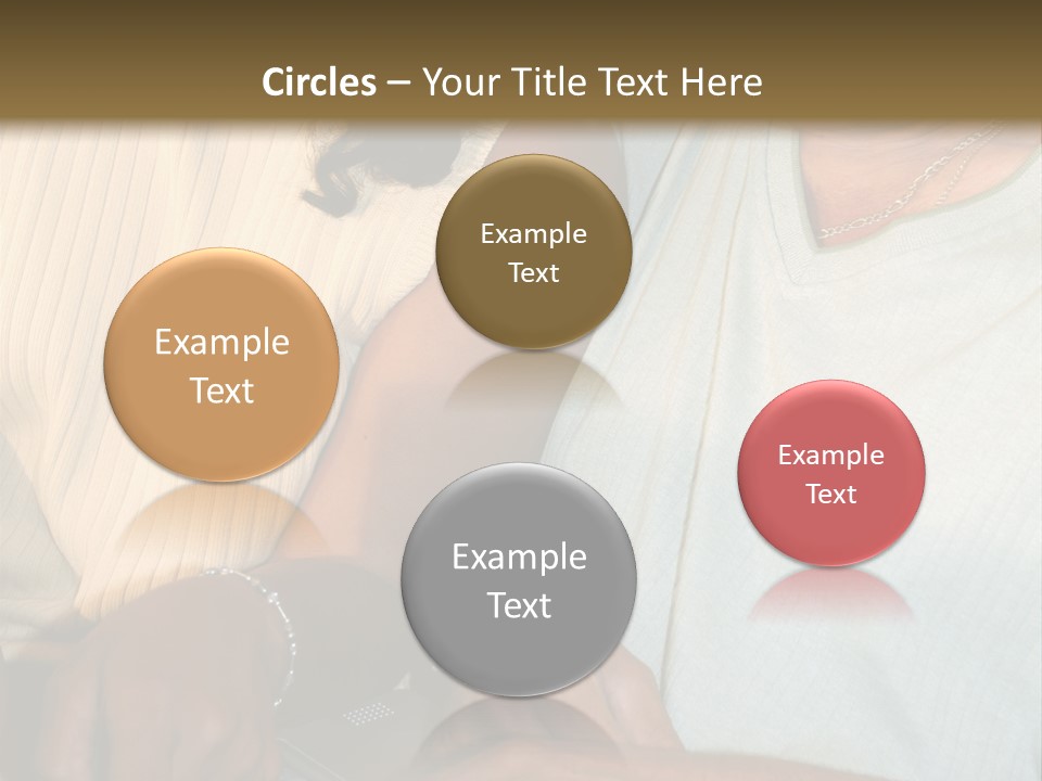 Father And Daughter On Computer PowerPoint Template