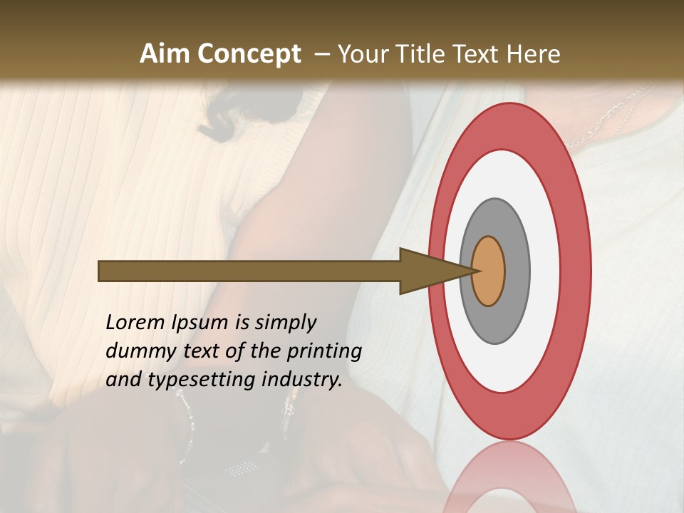 Father And Daughter On Computer PowerPoint Template