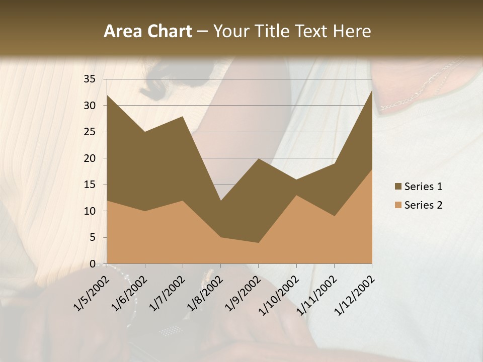 Father And Daughter On Computer PowerPoint Template