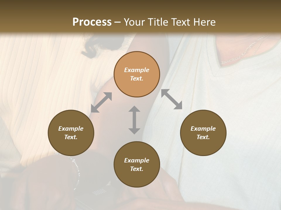 Father And Daughter On Computer PowerPoint Template