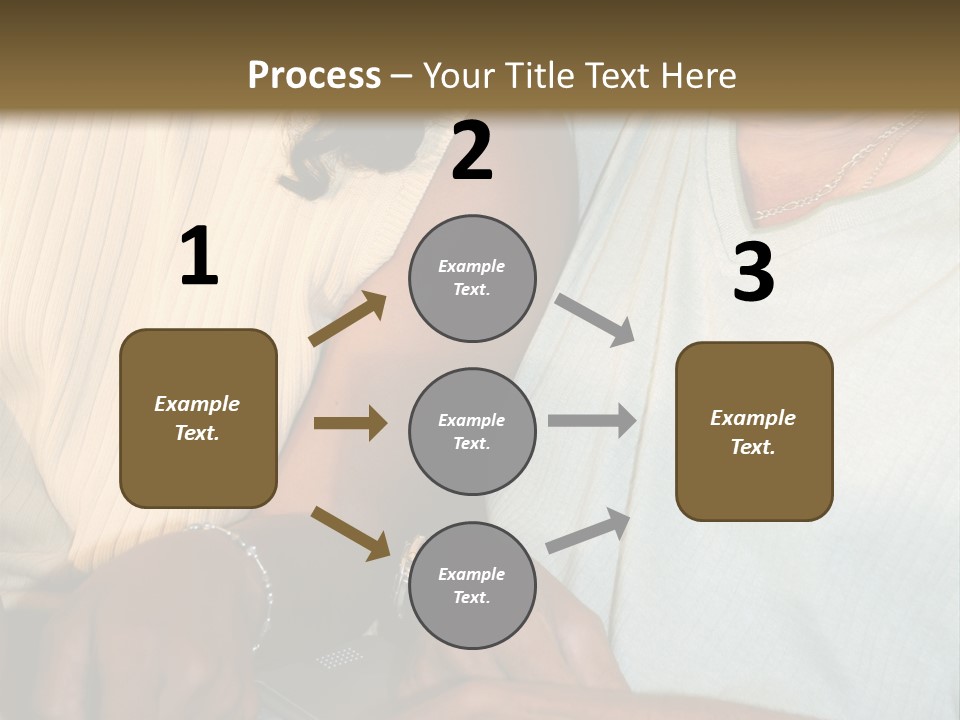 Father And Daughter On Computer PowerPoint Template