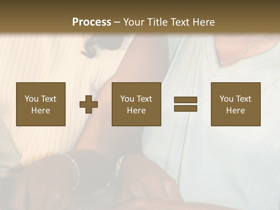 Father And Daughter On Computer PowerPoint Template