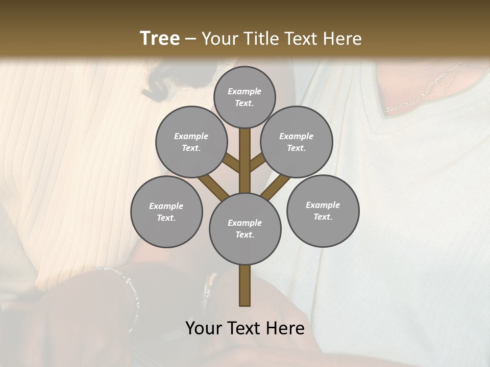 Father And Daughter On Computer PowerPoint Template