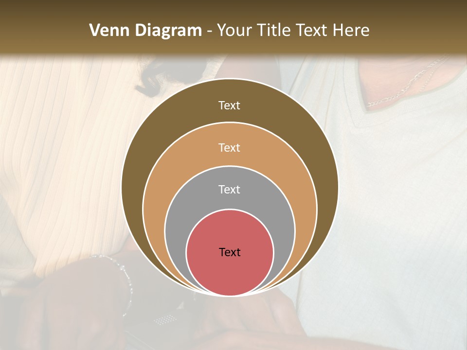 Father And Daughter On Computer PowerPoint Template