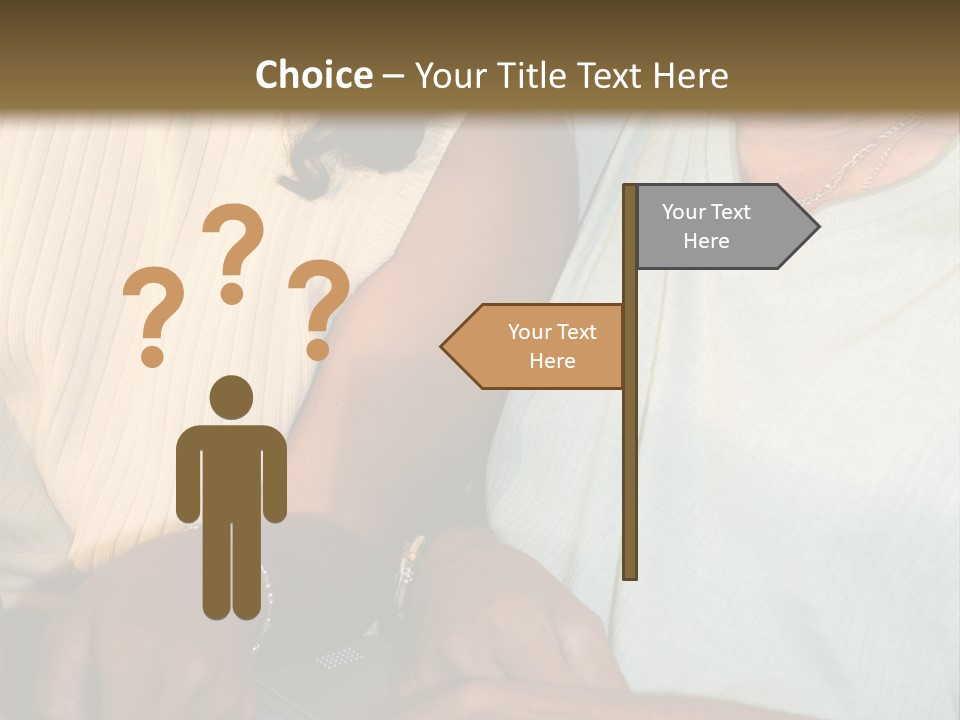 Father And Daughter On Computer PowerPoint Template