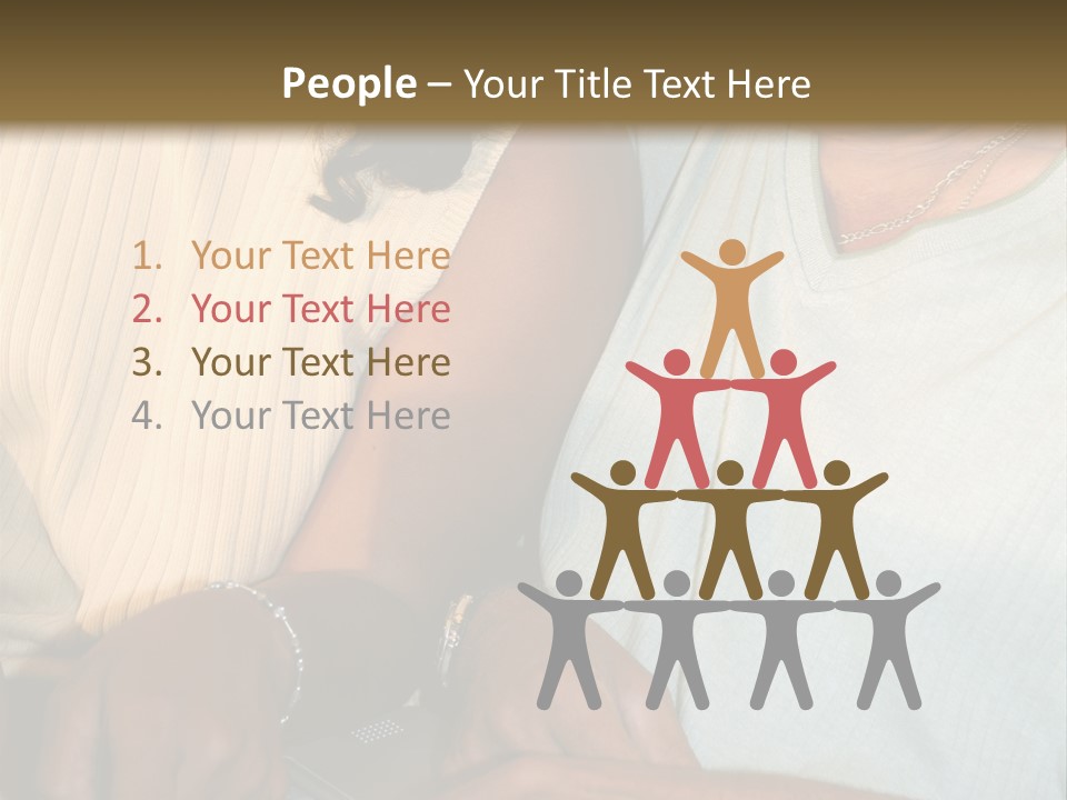 Father And Daughter On Computer PowerPoint Template