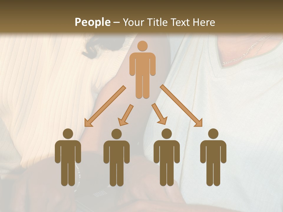 Father And Daughter On Computer PowerPoint Template