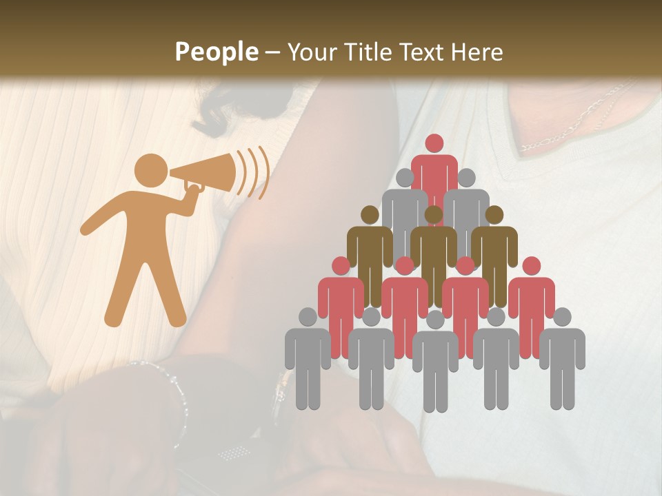 Father And Daughter On Computer PowerPoint Template