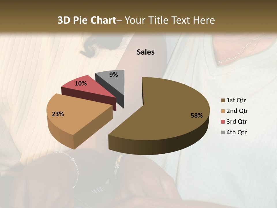 Father And Daughter On Computer PowerPoint Template