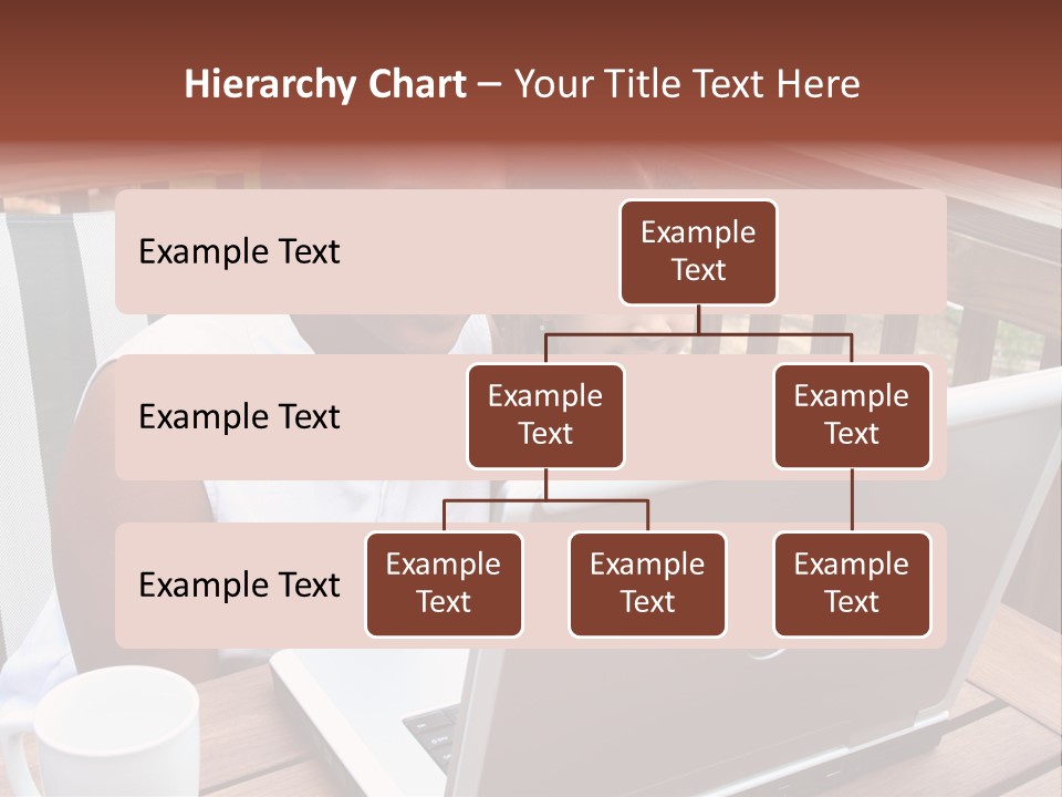 A Mother With Her Children Use The Computer PowerPoint Template