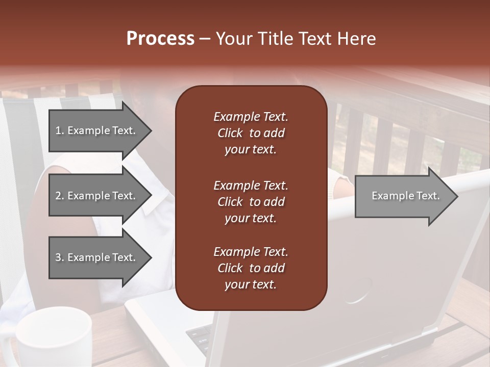 A Mother With Her Children Use The Computer PowerPoint Template