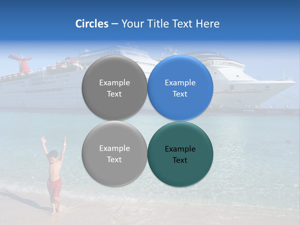 Crystal Clear Beach With Nice Blue Water PowerPoint Template