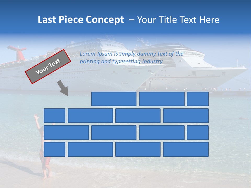 Crystal Clear Beach With Nice Blue Water PowerPoint Template