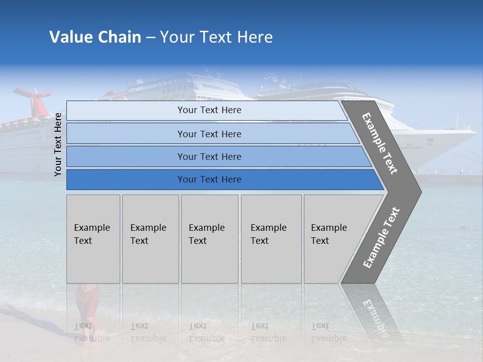 Crystal Clear Beach With Nice Blue Water PowerPoint Template