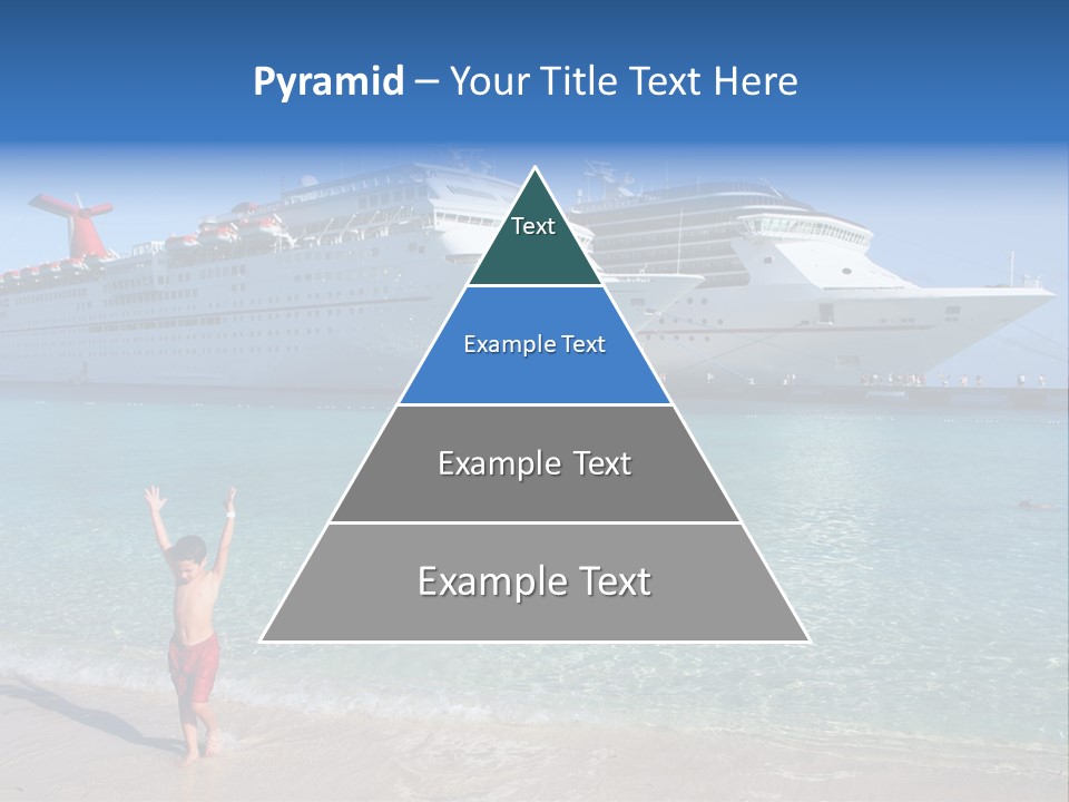 Crystal Clear Beach With Nice Blue Water PowerPoint Template