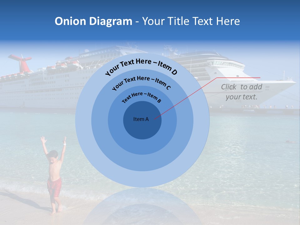 Crystal Clear Beach With Nice Blue Water PowerPoint Template