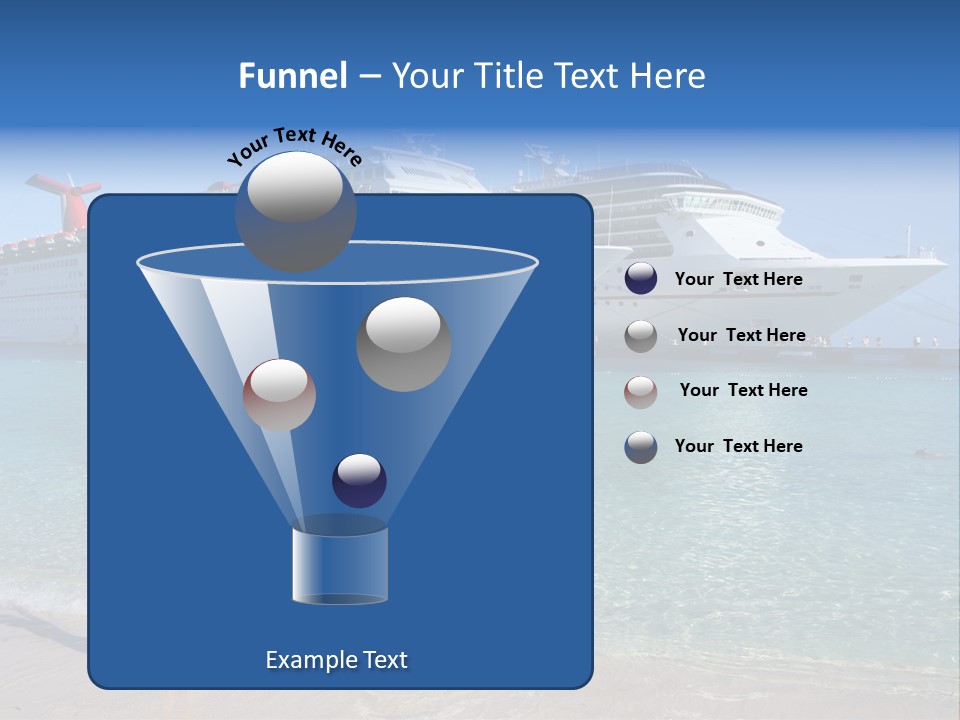 Crystal Clear Beach With Nice Blue Water PowerPoint Template