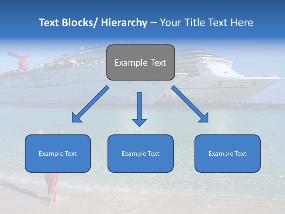 Crystal Clear Beach With Nice Blue Water PowerPoint Template