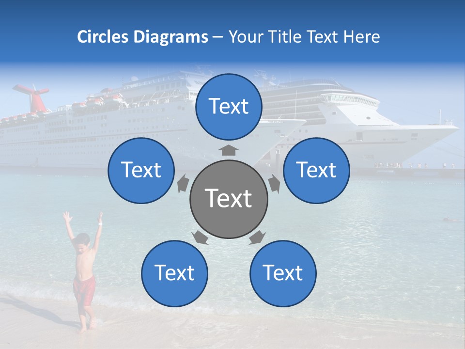 Crystal Clear Beach With Nice Blue Water PowerPoint Template