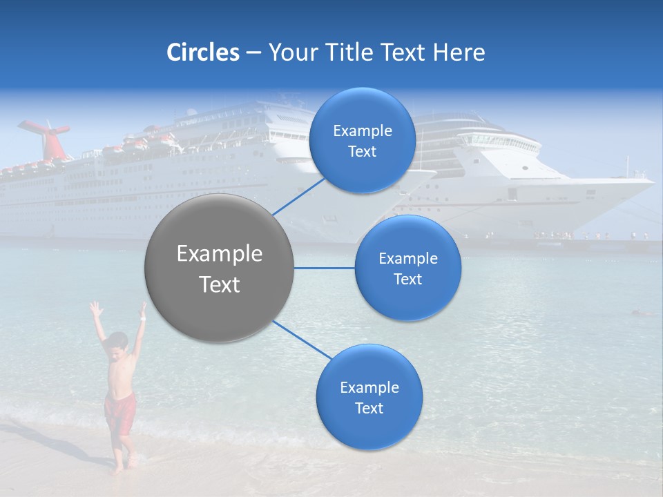 Crystal Clear Beach With Nice Blue Water PowerPoint Template
