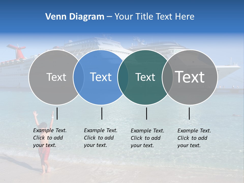 Crystal Clear Beach With Nice Blue Water PowerPoint Template