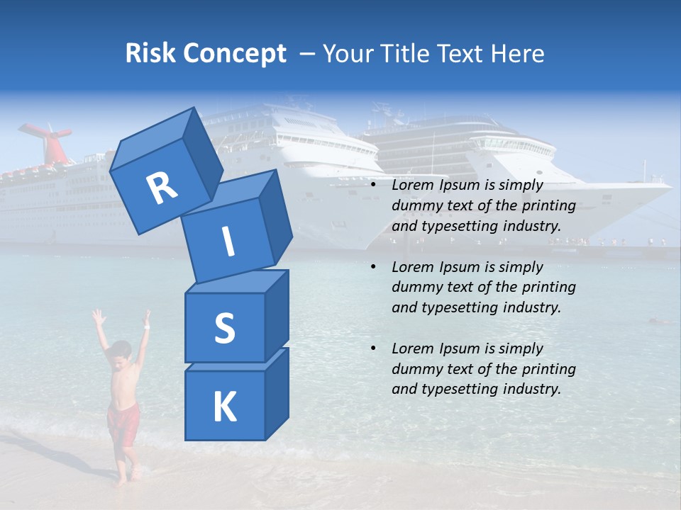 Crystal Clear Beach With Nice Blue Water PowerPoint Template