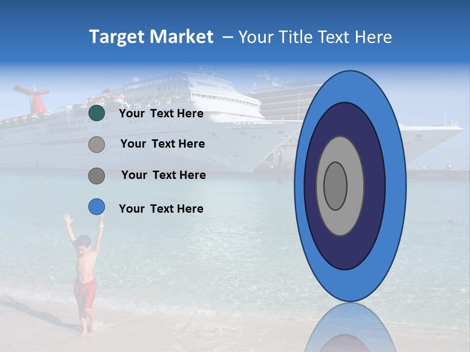 Crystal Clear Beach With Nice Blue Water PowerPoint Template
