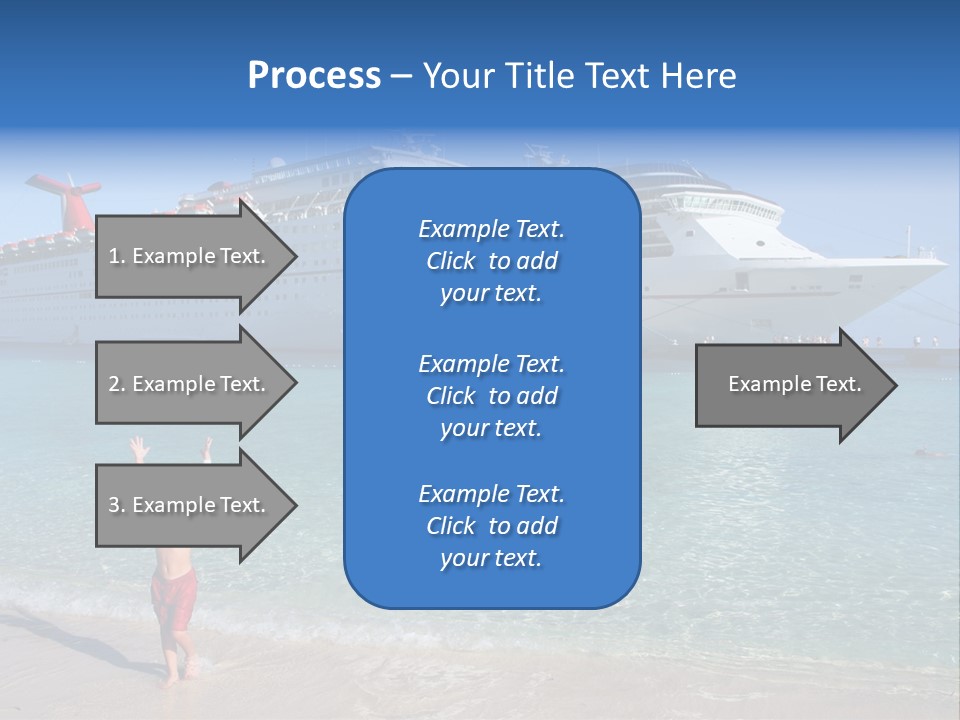 Crystal Clear Beach With Nice Blue Water PowerPoint Template