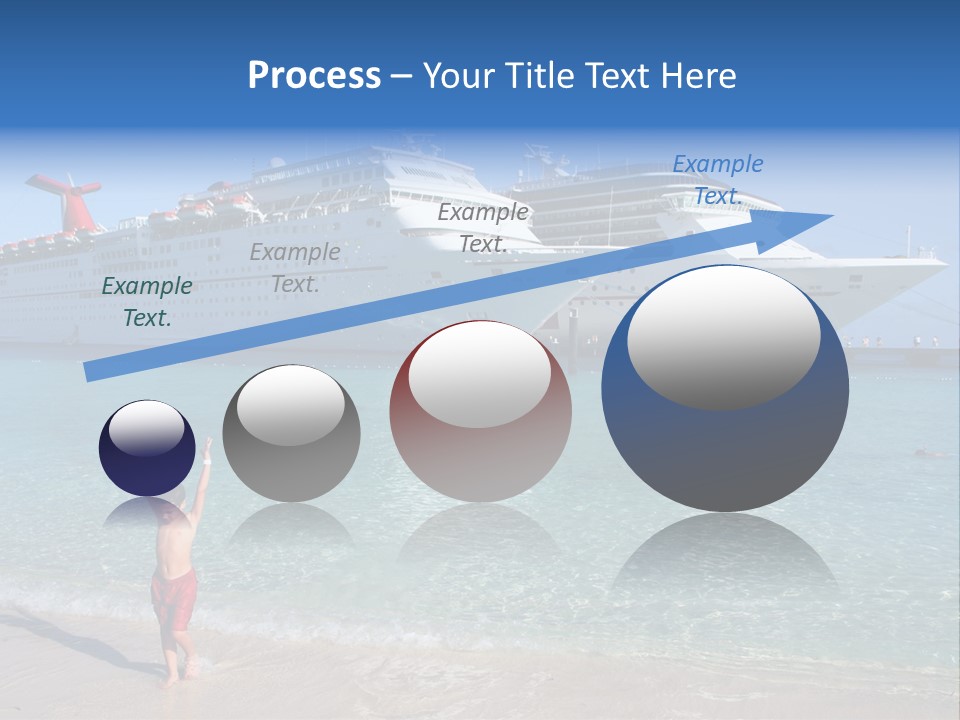 Crystal Clear Beach With Nice Blue Water PowerPoint Template