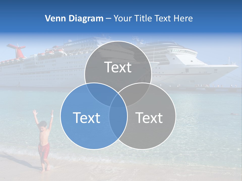 Crystal Clear Beach With Nice Blue Water PowerPoint Template