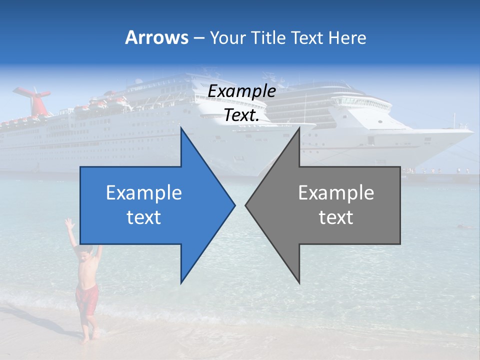 Crystal Clear Beach With Nice Blue Water PowerPoint Template