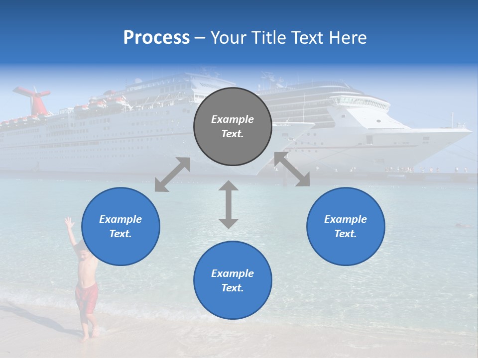 Crystal Clear Beach With Nice Blue Water PowerPoint Template