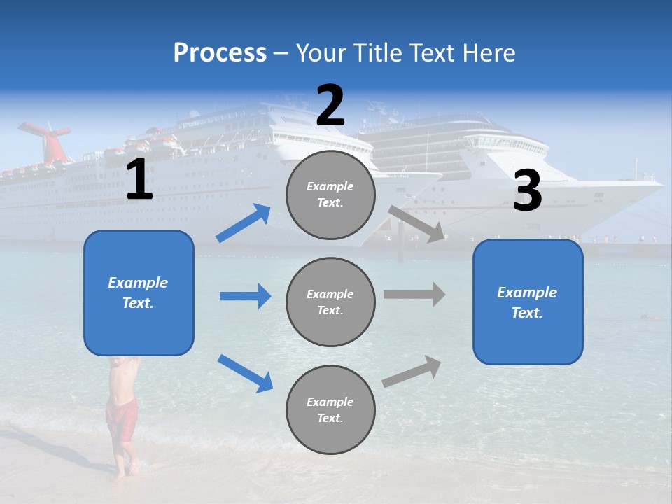 Crystal Clear Beach With Nice Blue Water PowerPoint Template