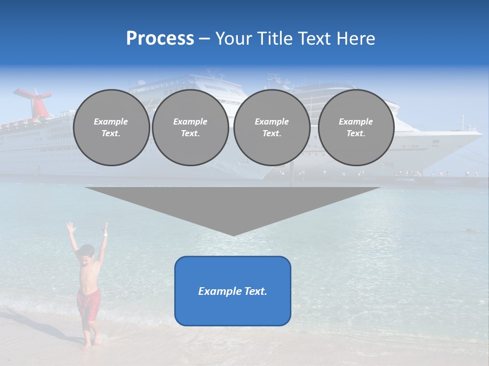 Crystal Clear Beach With Nice Blue Water PowerPoint Template