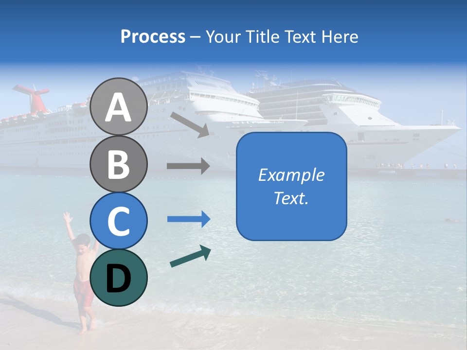 Crystal Clear Beach With Nice Blue Water PowerPoint Template