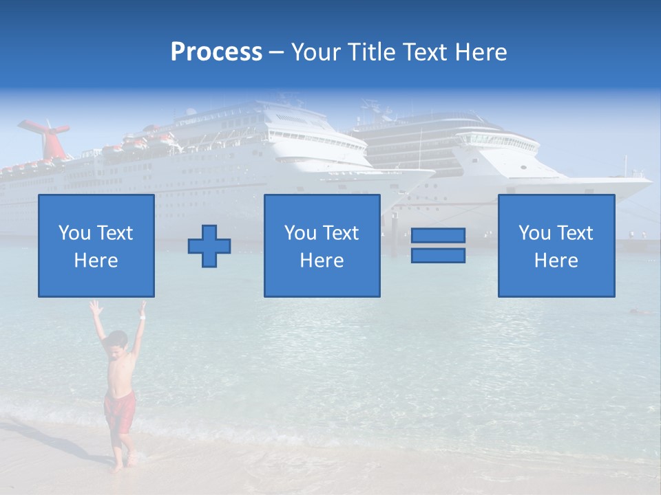 Crystal Clear Beach With Nice Blue Water PowerPoint Template