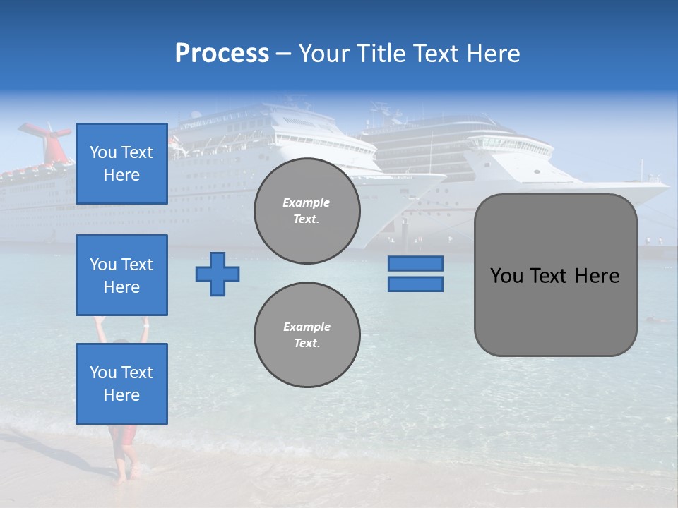 Crystal Clear Beach With Nice Blue Water PowerPoint Template