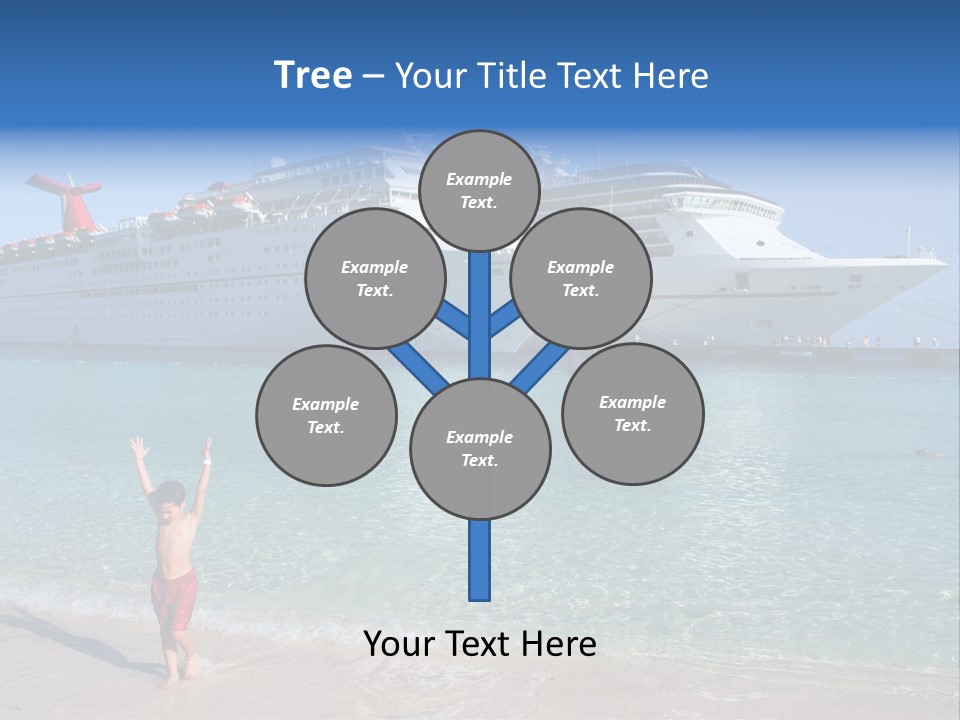 Crystal Clear Beach With Nice Blue Water PowerPoint Template